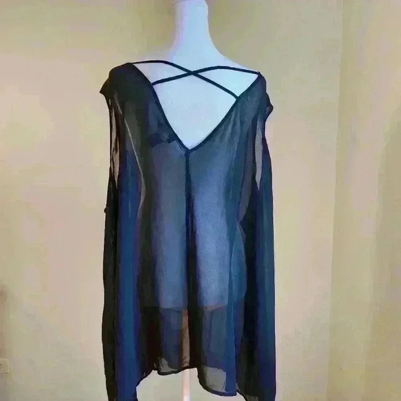 Torrid Premium Romantic Witchy Whimsigoth Mesh Sequin Plus Size Tank Top 5X - Picture 3 of 8